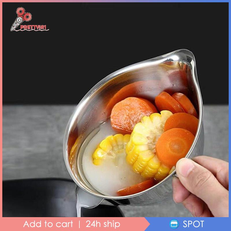 Cốc Lọc Dầu Bằng Thép Không Gỉ Đa Năng Tiện Dụng Cho Nhà Bếp / Nhà Hàng