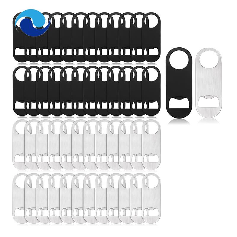 Bộ 50 Dụng Cụ Mở Nắp Chai Bằng Thép Không Gỉ 3.5 X 1.3 Inches