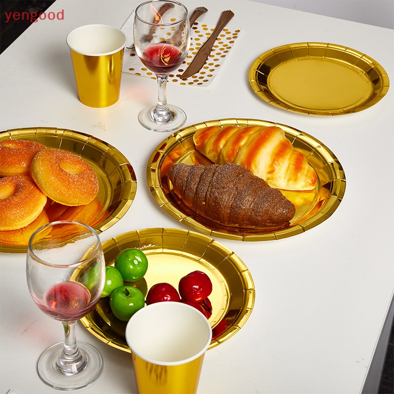 Bộ Cốc Đĩa Ăn Dùng Một Lần Trang Trí Tiệc Sinh Nhật / Đám Cưới