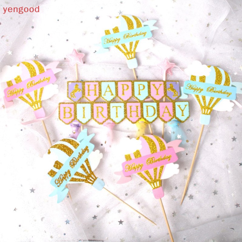 Topper Cắm Trang Trí Bánh Kem Hình Ngôi Sao Lấp Lánh DIY