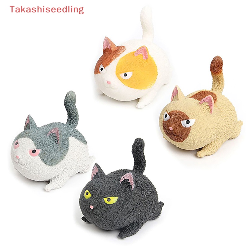 Đồ Chơi Nắn Bóp Đàn Hồi Giảm Stress Hình Mèo Hoạt Hình