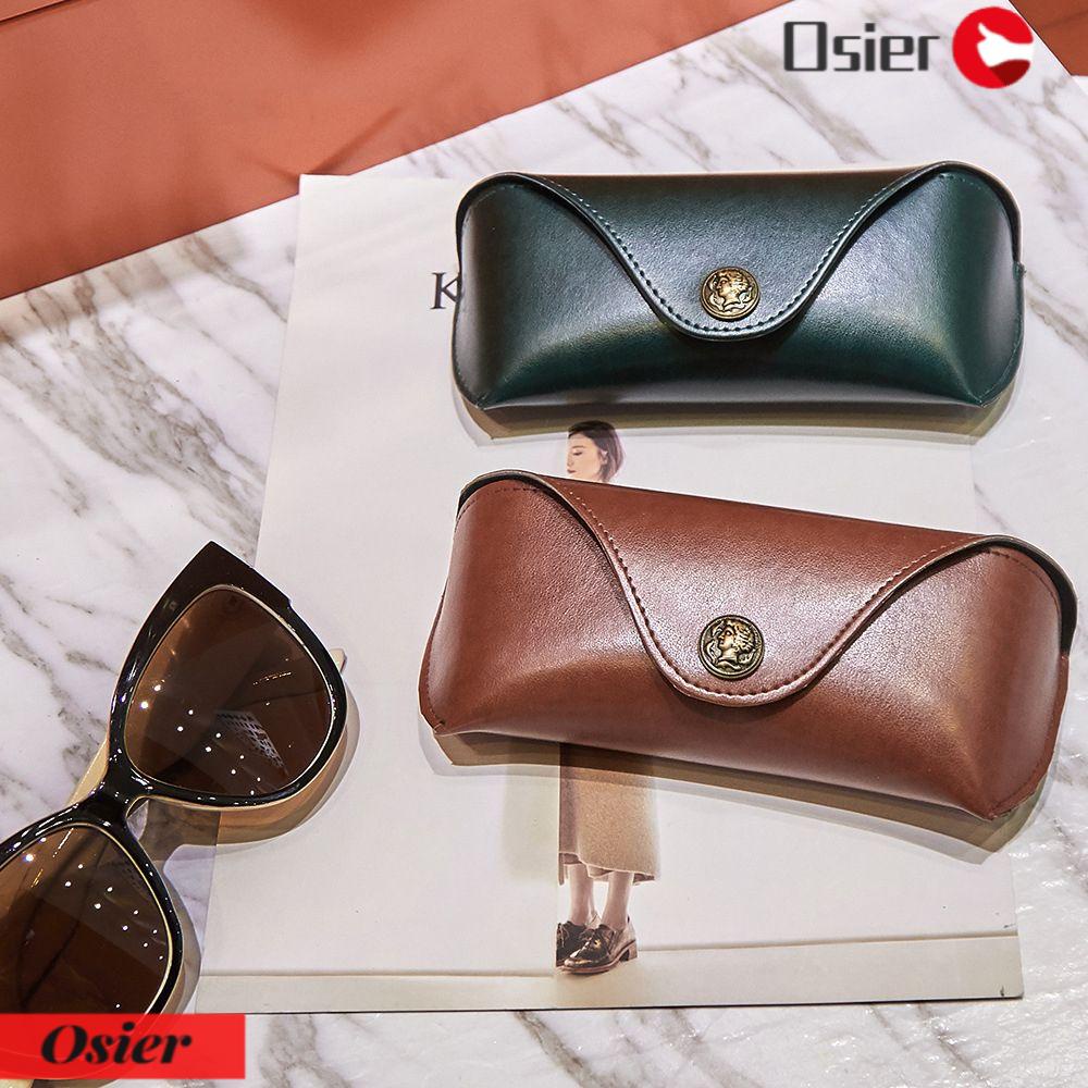 OSIER1 Hộp Đựng Kính Chất Liệu Da Mềm Phong Cách Retro