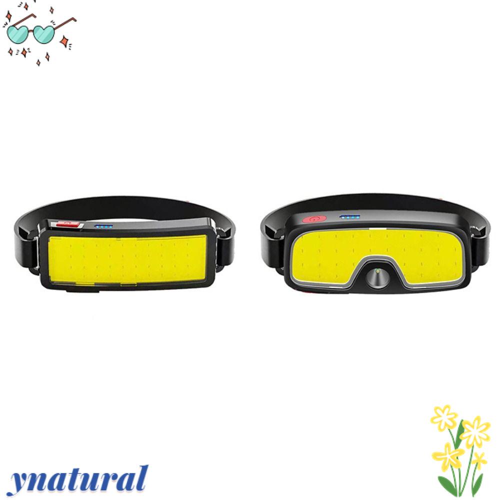 YNATURAL Đèn LED COB Đeo Đầu Siêu Sáng Siêu Sáng Kèm Sạc USB Tiện Dụng Mang Theo Cắm Trại / Câu Cá