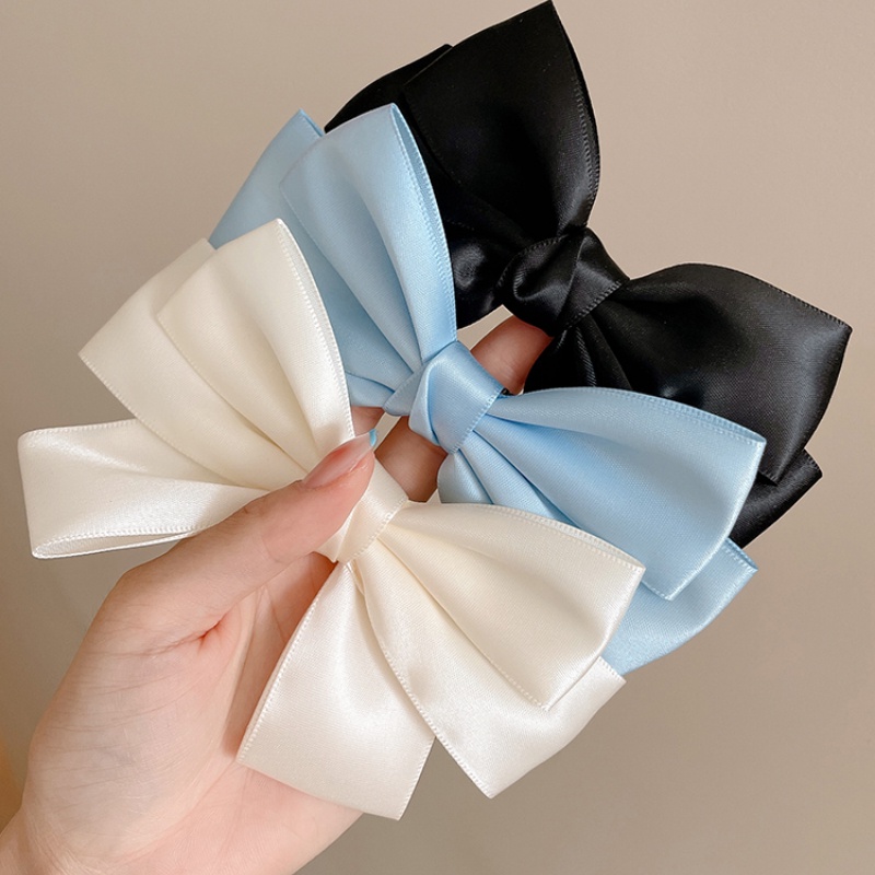 Kẹp Tóc Đính Nơ Lớn Thời Trang Mùa Xuân Cho Nữ