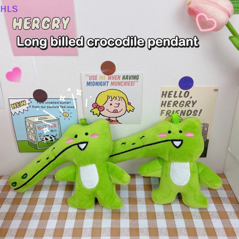 Móc Khóa Hình Cá Sấu Nhồi Bông Dễ Thương Dùng Trang Trí Ba Lô / Cốp Xe