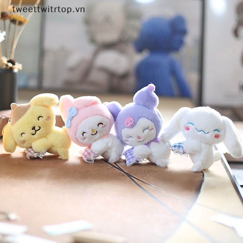 Móc Khóa Búp Bê TRTOP Sanrio Cinnamoroll Melody Nhồi Bông Đáng Yêu