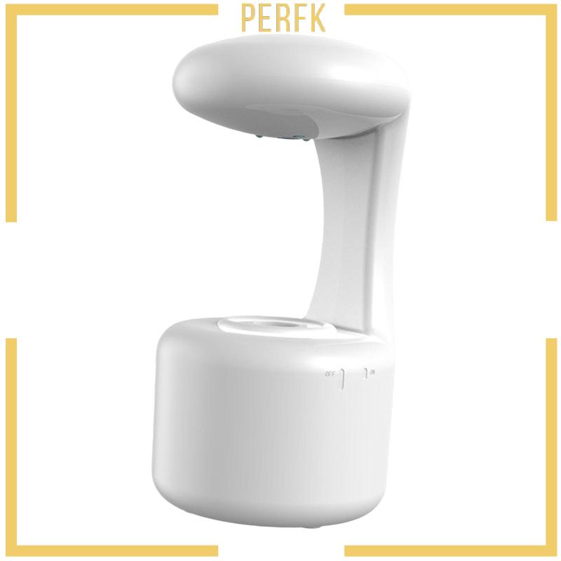 Máy Tạo Độ Ẩm Không Khí Hình Giọt Nước Chống Trọng Lực Màu Trắng Nhỏ Gọn Không Gây Tiếng Ồn Dùng Khi Tập Yoga / Đêm