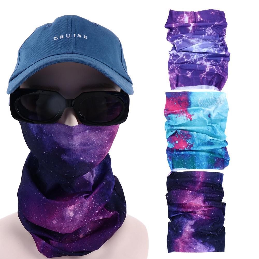 Giovanni Khăn Bandana Che Mặt Che Mặt Cổ Và Mặt Không Đường May Co Giãn Cao Họa Tiết Rằn Ri Bầu Trời Đầy Sao