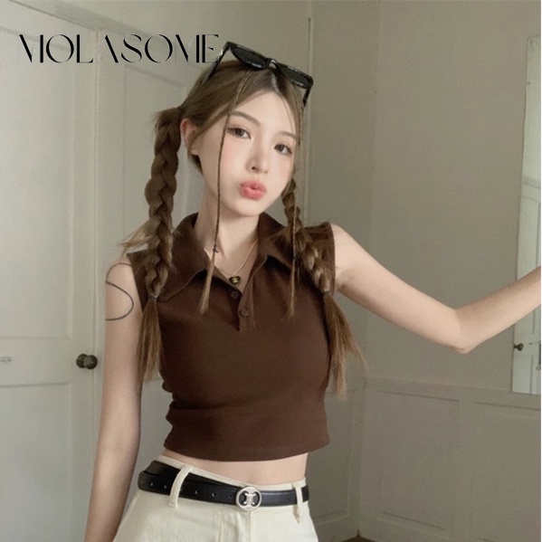 Áo Tank Top Sát Nách Màu Trơn Dáng Ôm In Họa Tiết Thời Trang 2023 Cho Bạn Gái