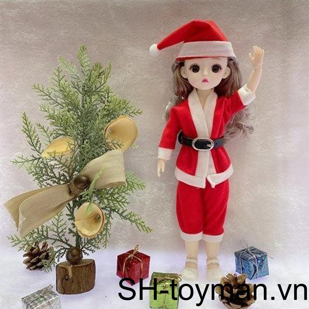 (runbu) Búp Bê Có Khớp Nối Nhiều Khớp Nối Trang Phục Giáng Sinh Dệt Kim Có Thể Di Chuyển Thời Trang Humanoid