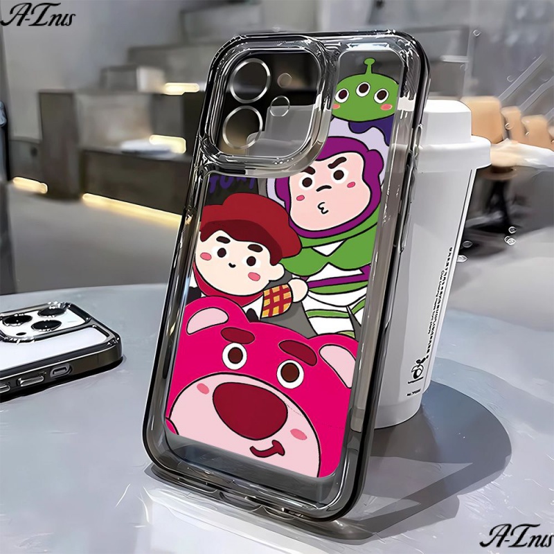 Ốp Điện Thoại Mềm In Hình Gấu Dâu Tây 12 Kiểu Lựa Chọn Cho iPhone14Promax 7 11 13 8p 6ZGF