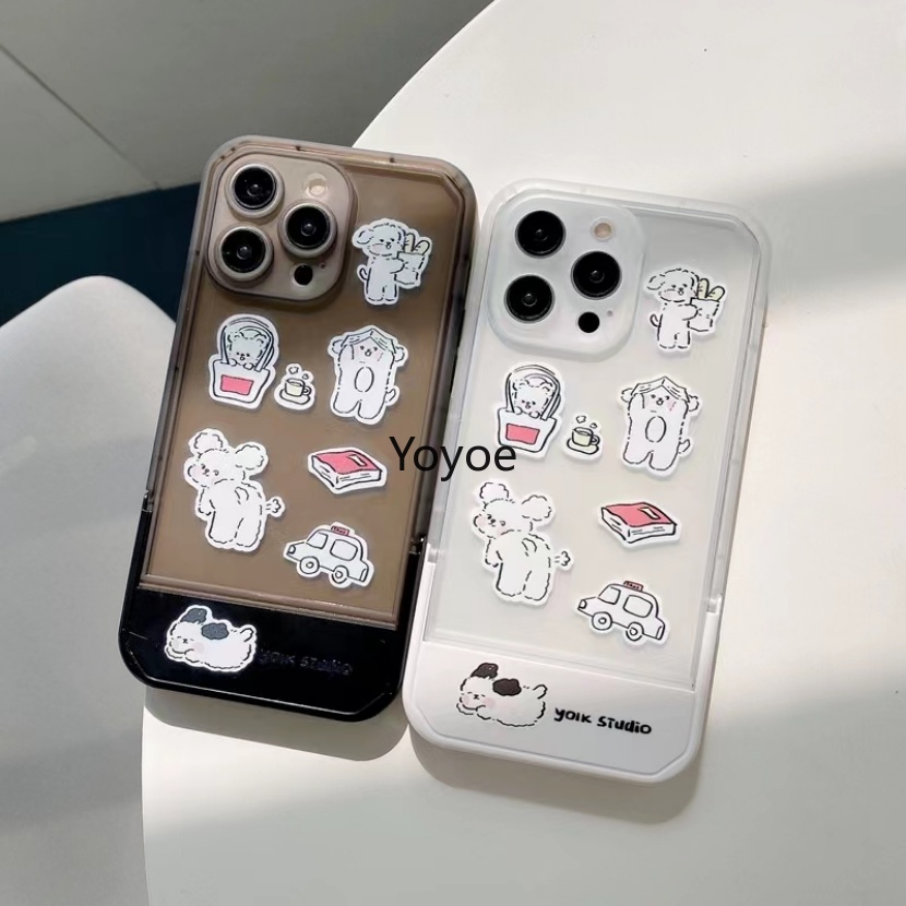 Ốp Điện Thoại Silicon Mềm Chống Sốc Có Giá Đỡ Tàng Hình Hai Màu Cho iPhone 14 Pro Max 13 12 11 XR XS X SE 7 8 Plus