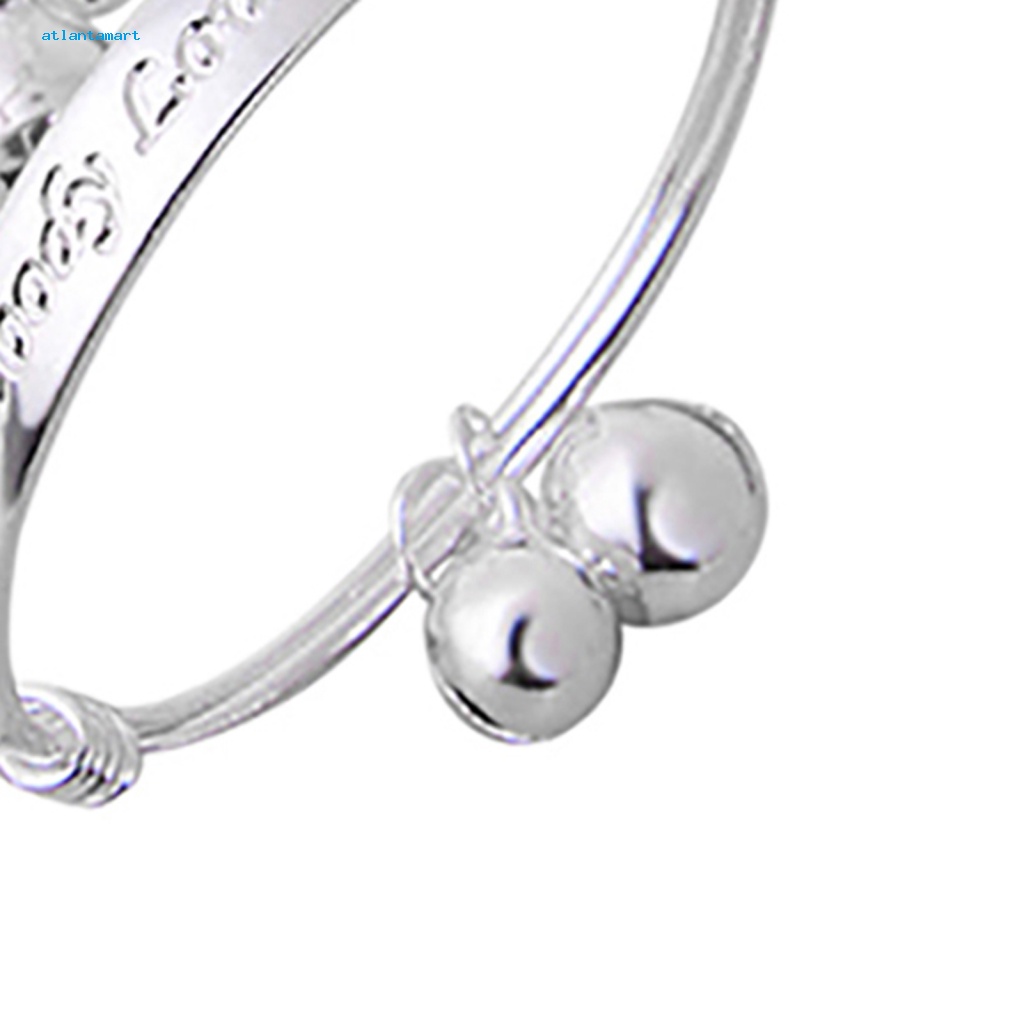 Túi Đựng Đồ Dùng Cao Cấp Tiện Dụng| Set 2 Vòng Tay Mạ Bạc Đính Chuông Dễ Thương Cho Bé