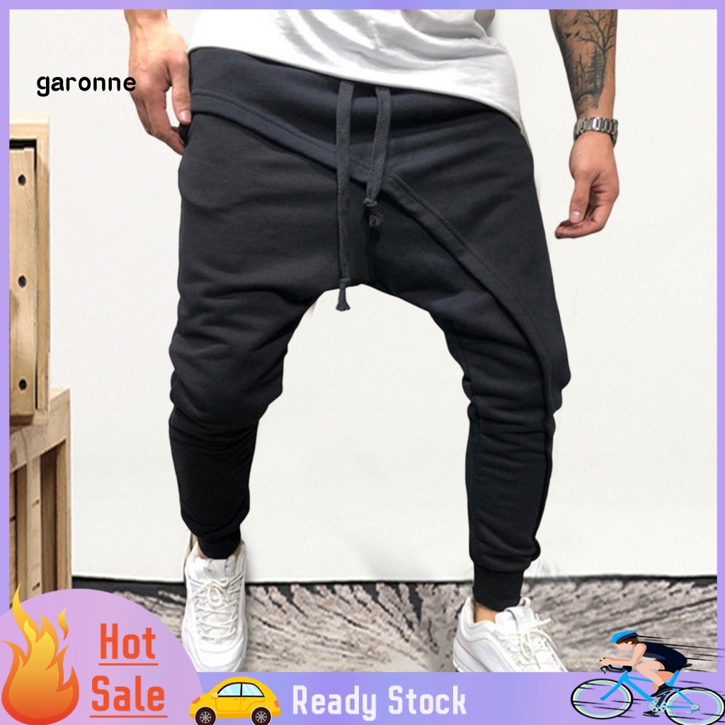 Quần Baggy Hai Lớp Màu Trơn Phong Cách Hip Hop Đường Phố Cho Nam