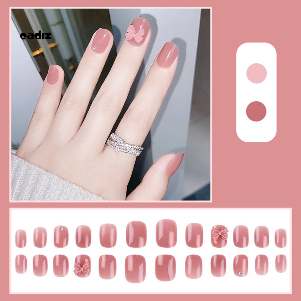 1 Bộ Móng Tay Giả Bằng Nhựa ABS Chống Phai Màu Sang Trọng DIY