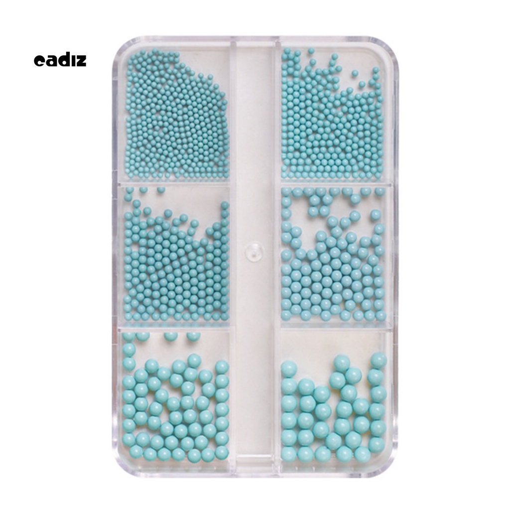 Hộp Hạt 3D Nhiều Kích Cỡ Màu Sắc Trơn Mượt Trang Trí Móng Nghệ Thuật DIY