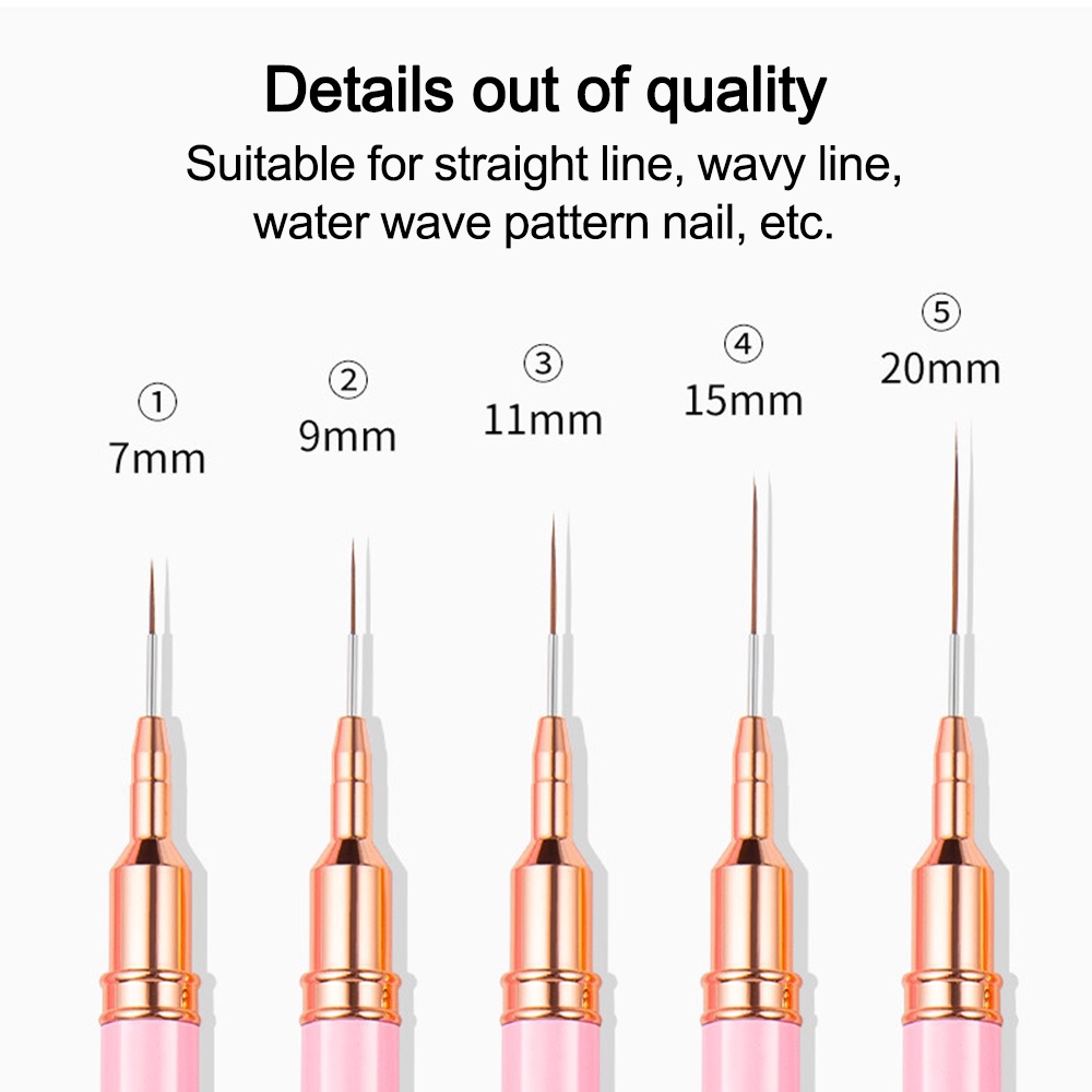 Cọ Vẽ Trang Trí Móng Tay Nghệ Thuật 7 9 11 15 20mm