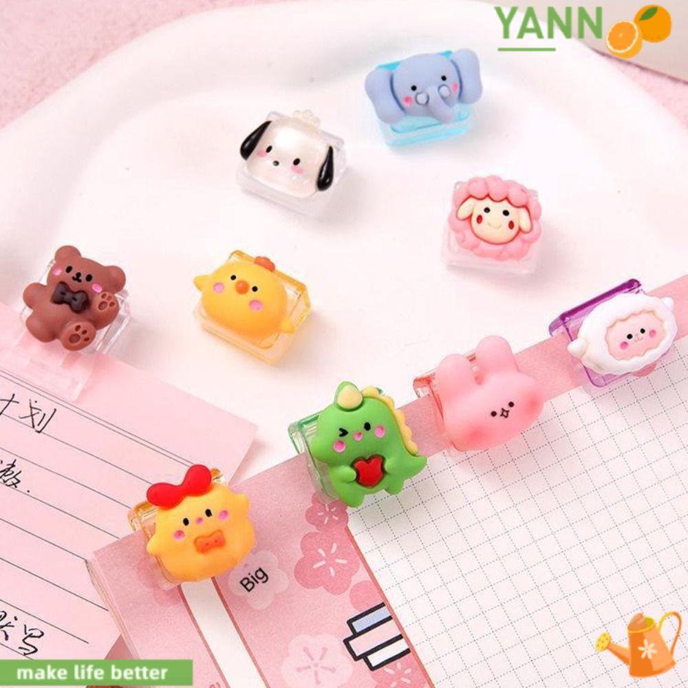 YANN1 Set 15 Kẹp Giấy Họa Tiết Hoạt Hình Dễ Thương