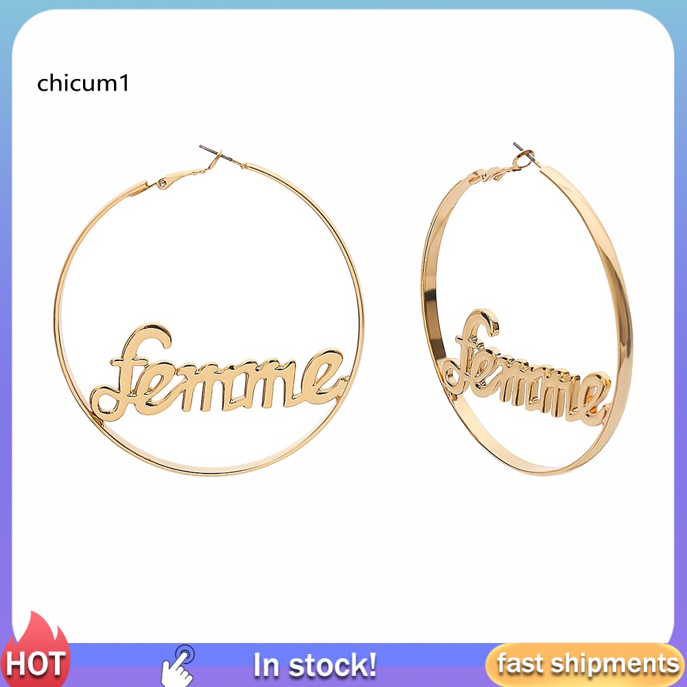 Khuyên Tai Nữ Trang Dáng Tròn Tạo Hình Độc Đáo