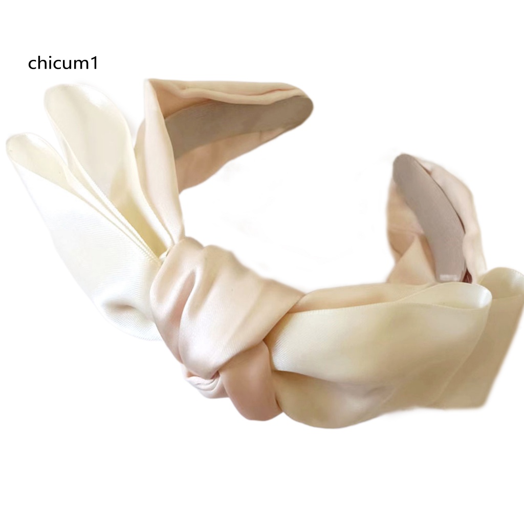 Băng Đô Nơ Bằng Vải Satin Chống Vỡ Thời Trang Thanh Lịch Dễ Phối Đồ Dành Cho Chụp Ảnh