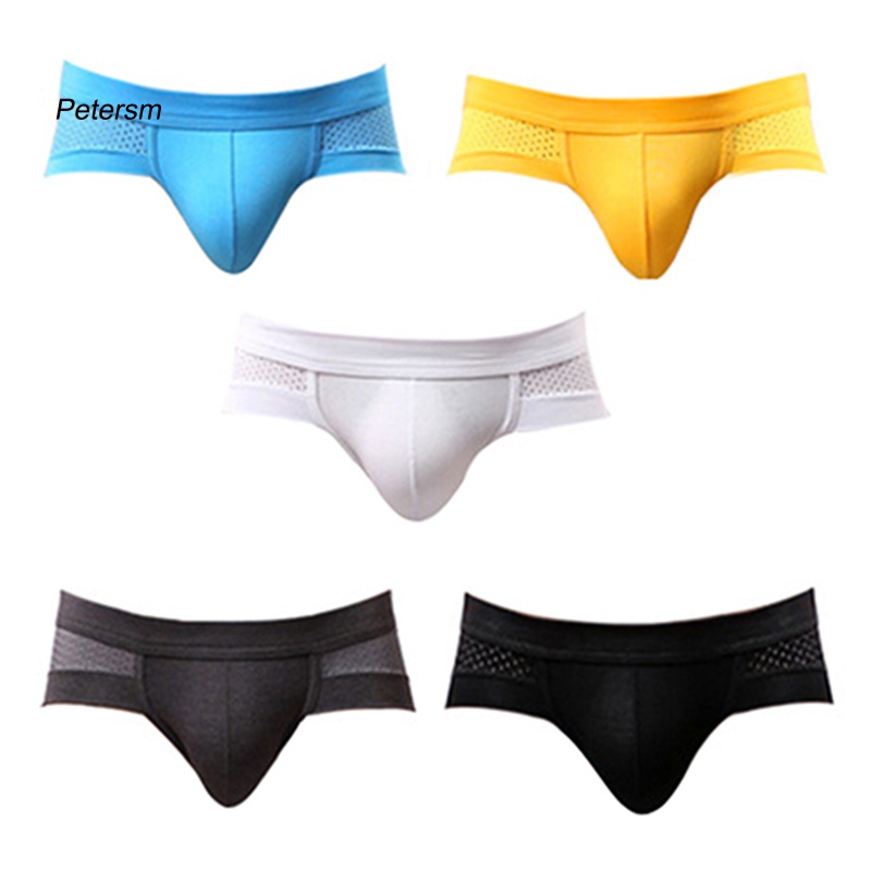 Quần Lót Tam Giác Màu Trơn Thoáng Khí Gợi Cảm Cho Nam