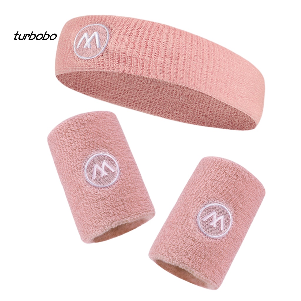 1 Set Băng Đô Quấn Đầu Và Cổ Tay Thấm Hút Mồ Hôi Nhanh Khô Bằng Vải Nylon Siêu Mềm Dùng Trong Thể Thao