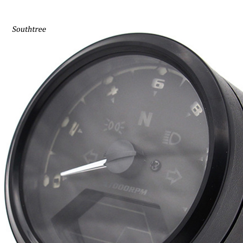 Đồng Hồ Đo Tốc Độ Dầu Màn Hình LED LCD 12V Cho Xe Mô Tô