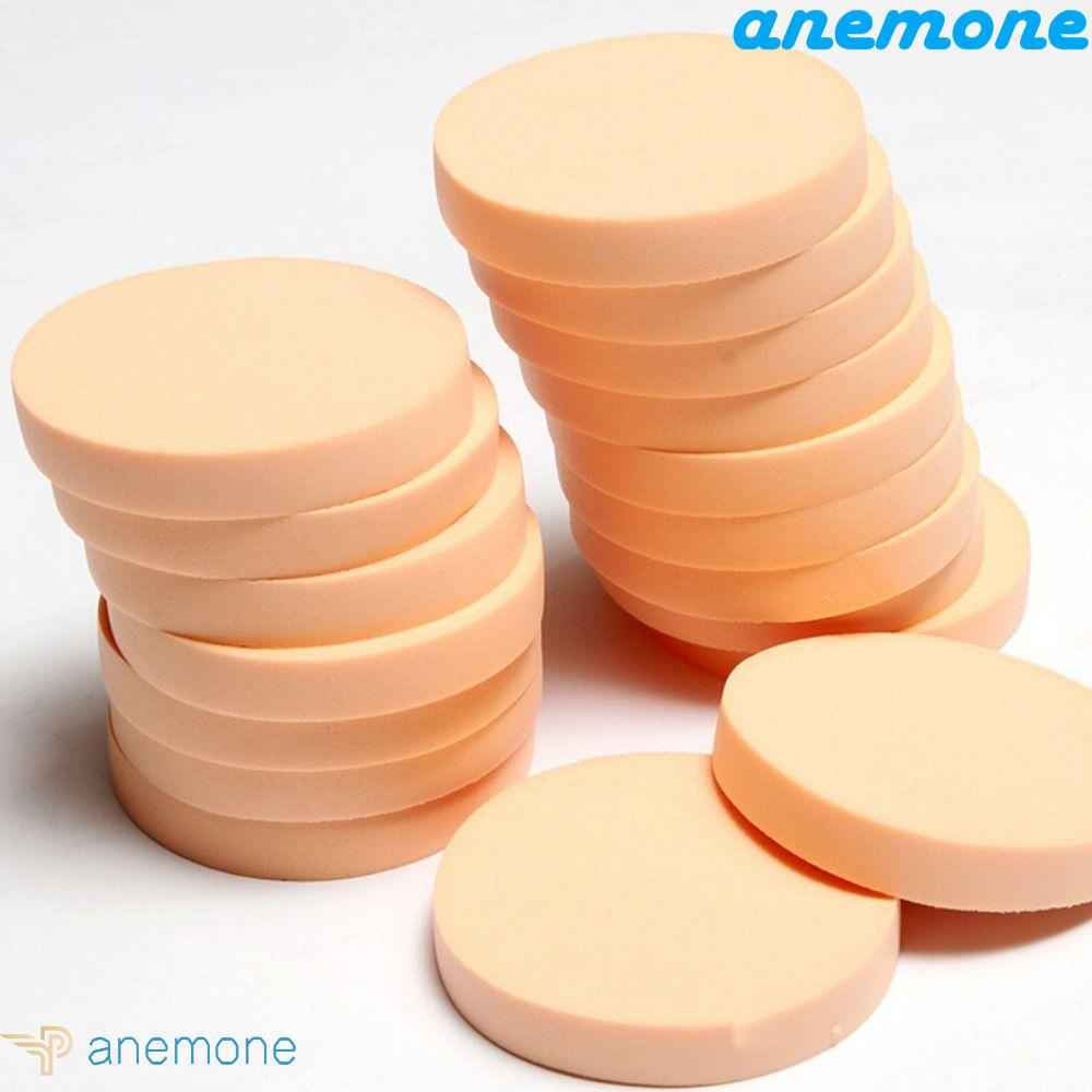 ANEMONE Bộ 10 Miếng Mút Trang Điểm Hình Tròn 90x15mm Đa Năng Siêu Mềm