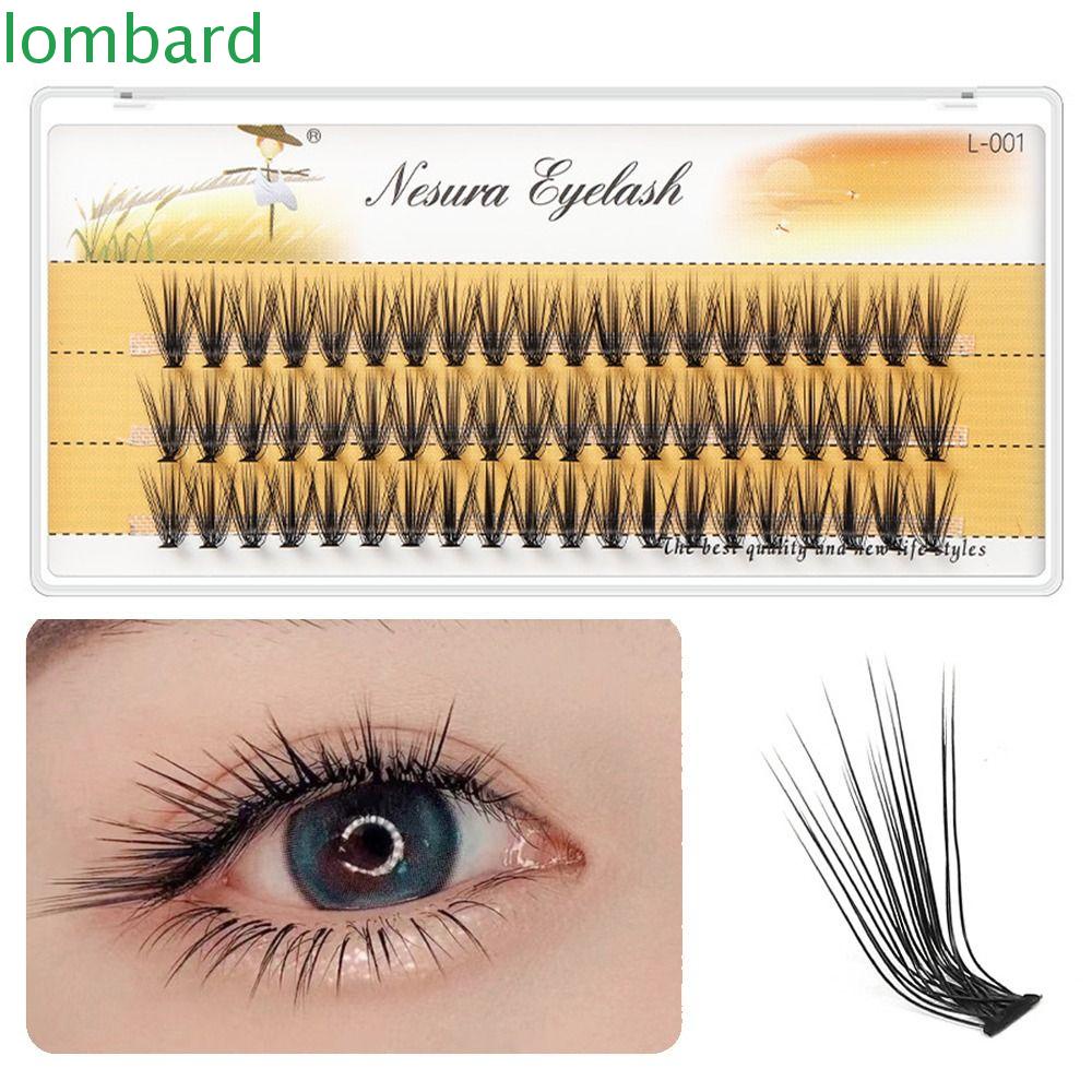 LOMBARD Cặp Lông Mi Giả Cong Dài 10D / 20D Có Thể Tái Sử Dụng Dùng Hóa Trang