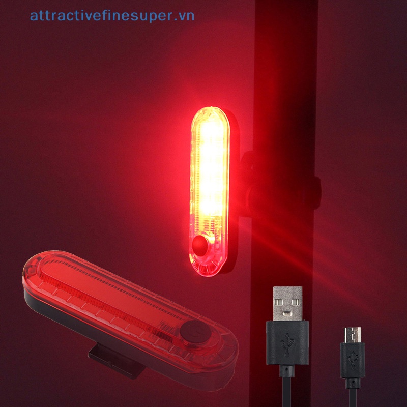 Đèn LED Gắn Đuôi Xe Đạp Chống Thấm Nước Kết Nối USB