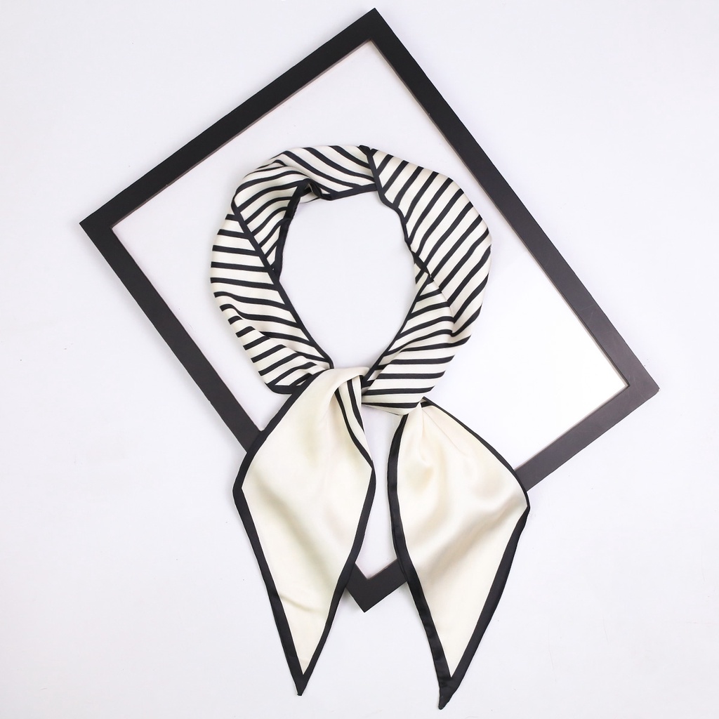 Khăn Choàng Cổ / Túi Xách Bằng Lụa In Họa Tiết Độc Đáo Thời Trang Cho Nữ 5.3x57inch 13.5x145cm WJ1067-155