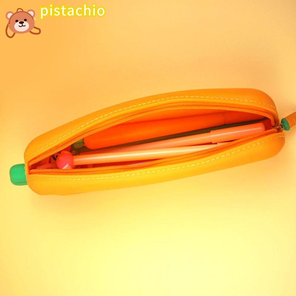 PISTA Bóp Viết Silicone Hình Củ Cà Rốt Dễ Thương