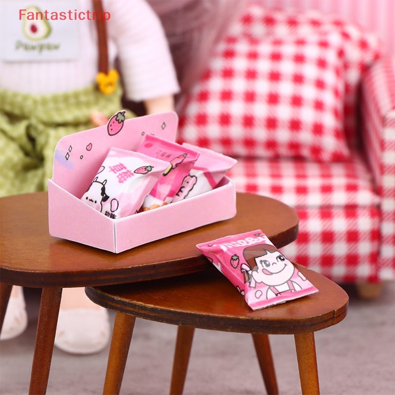 1 Bộ Túi Đựng Bánh Kẹo / Snack Thu Nhỏ 1: 12 Độc Đáo Trang Trí Nhà Búp Bê Mới