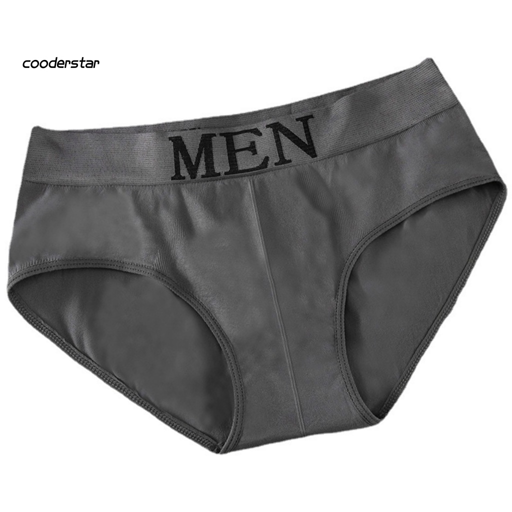 Quần Lót Không Đường May Lưng Thấp Co Giãn Tốt In Chữ Thời Trang Cho Nam