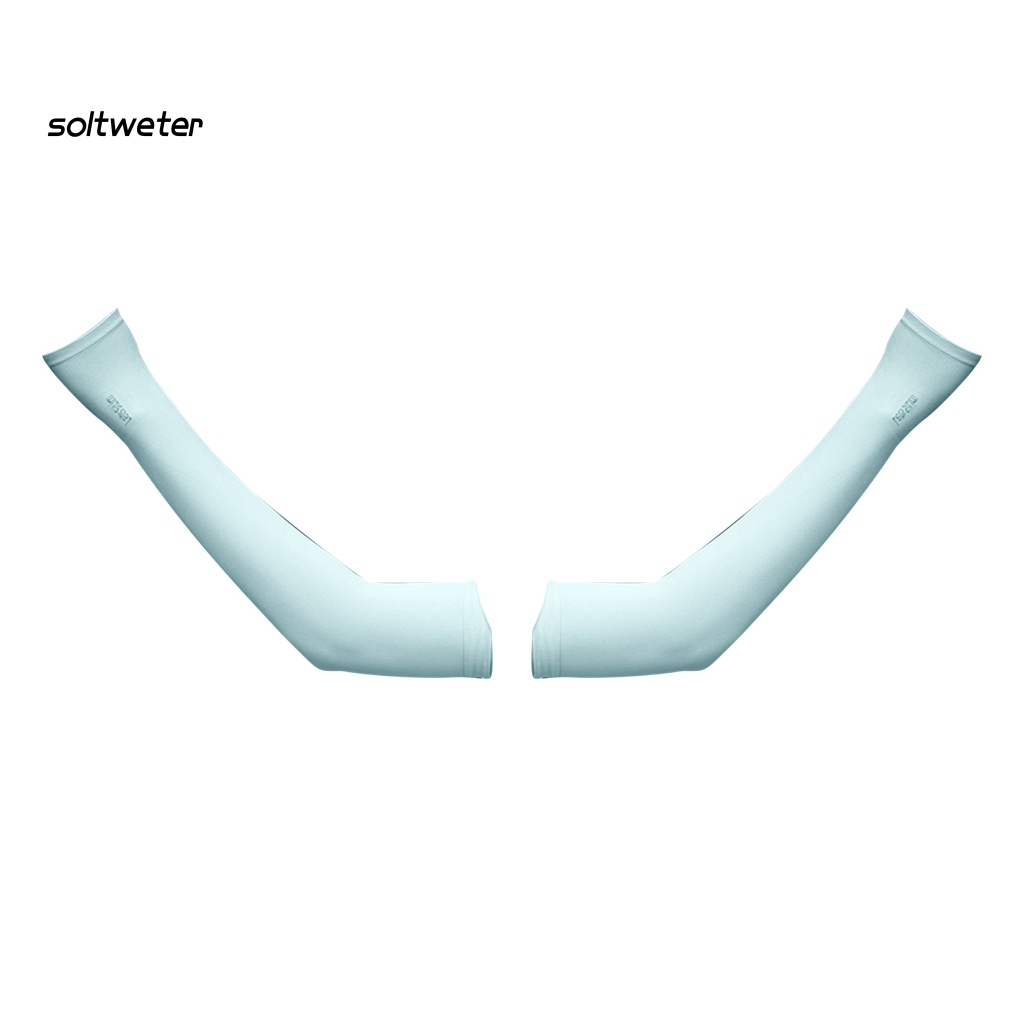 1 Đôi Găng Tay Chống Nắng / Tia UV Độ Co Giãn Cao Màu Sắc Đơn Giản Có Thể Giặt Sạch Dành Cho Nam Và Nữ