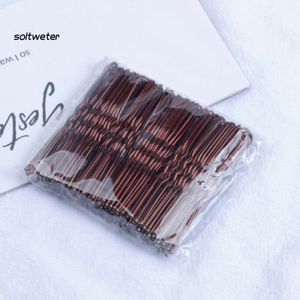 Bộ 100 Kẹp Tóc Bằng Kim Loại Gọn Nhẹ Hình Chữ U