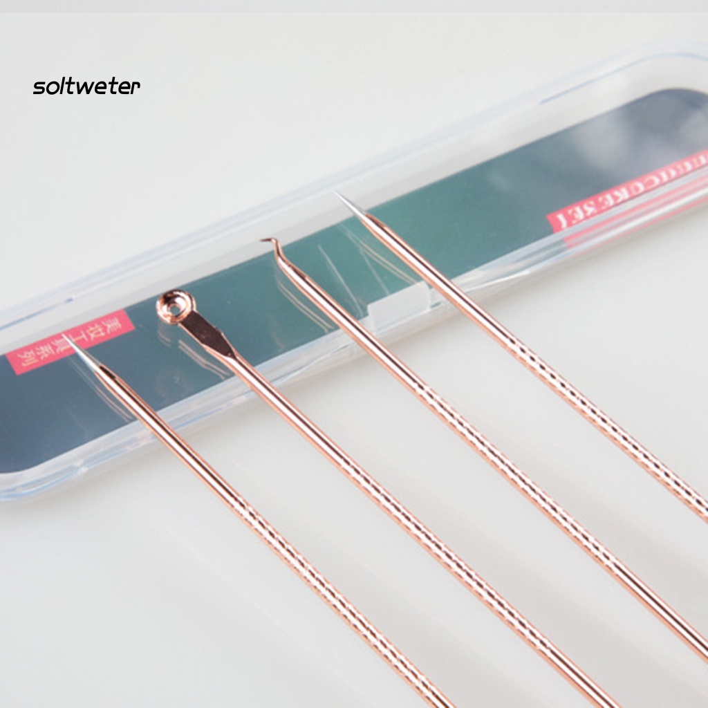 Bộ 4 Dụng Cụ Nặn Mụn Bằng Thép Không Gỉ Tiện Dụng