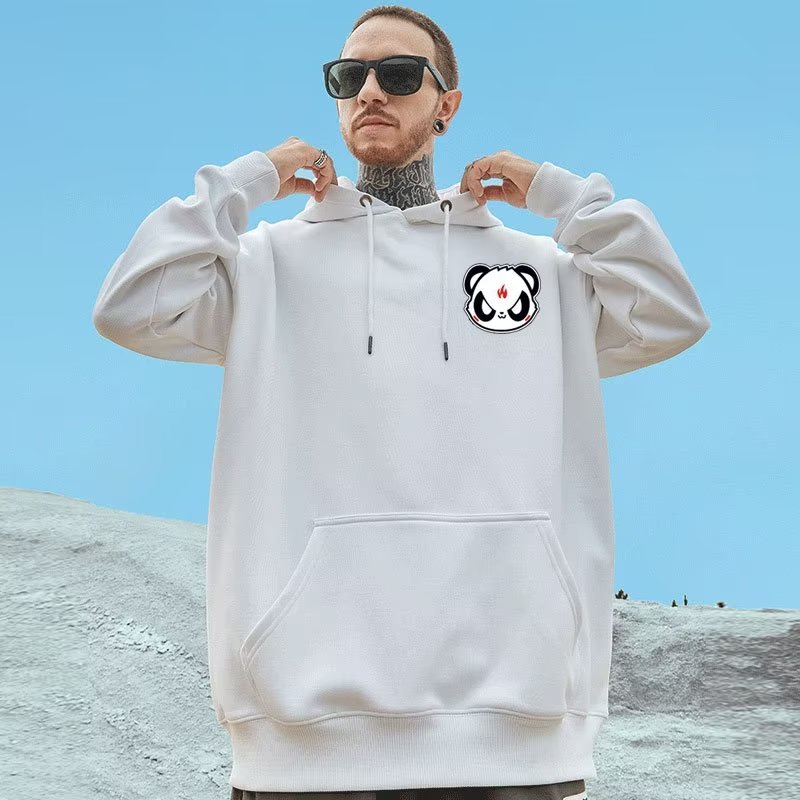 M-8XLáo khoác nam hoodie Tay Dài In Hình Gấu Vui Nhộn Phong Cách Đường Phố Mỹ Thời Trang Unisex