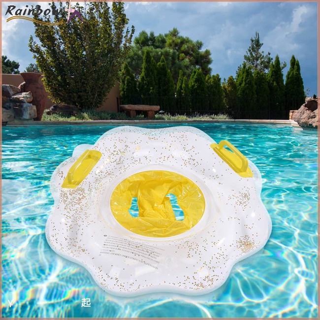 Phao Bơi Dày Dặn Hình Bông Hoa Đính Kim Sa Dành Cho Bé Mới Tập Bơi