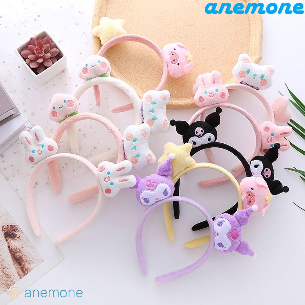 ANEMONE Băng Đô Rửa Mặt Trang Điểm Hình Gấu Bông Đáng Yêu Thời Trang Cho Nữ