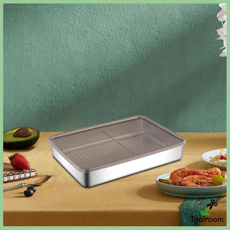 Hộp Đựng Bánh Mì Có Nắp Đậy Dùng Cho Tủ Lạnh / Du Lịch / Văn Phòng