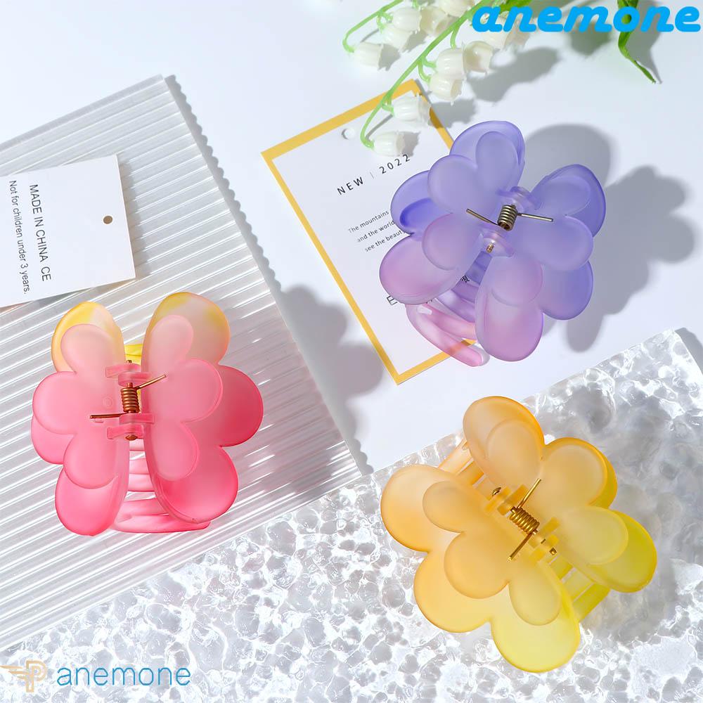 ANEMONE Kẹp Tóc Hình Bướm Màu Nhám Phong Cách Vintage Thanh Lịch Cho Nữ