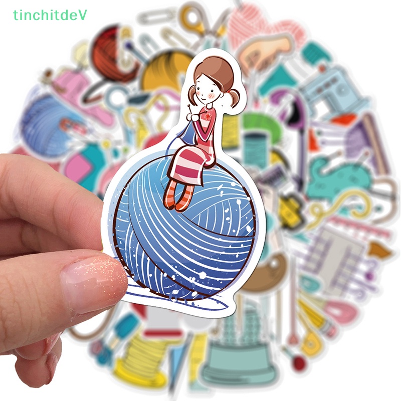 [TinchitdeV] 50 Miếng Dán Hình Thước May Sáng Tạo Trang Trí Ván Trượt / Điện Thoại / Hành Lý [Mới