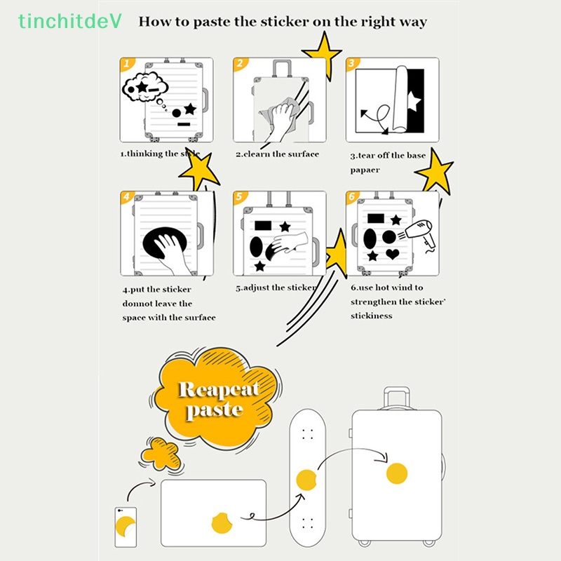 [TinchitdeV] 50 Miếng Dán Trang Trí Xe Hơi / Xe Đạp / Điện Thoại Phong Cách Phiêu Lưu Ngoài Trời