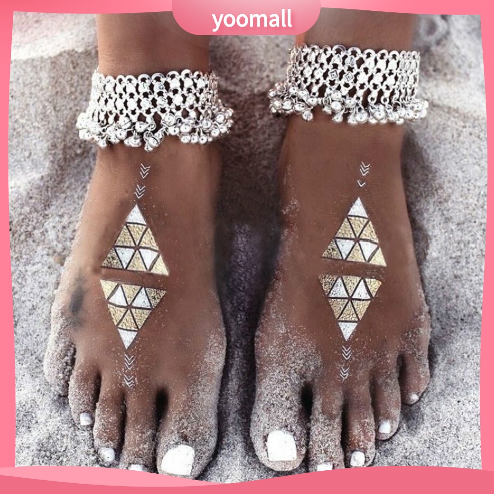 Lắc Chân Đính Hạt Và Tua Rua Phong Cách Vintage Gợi Cảm Cho Nữ