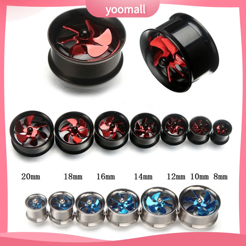 1 Khuyên Nong Tai Hình Cối Xay Gió Bằng Thép Không Gỉ 8-20mm