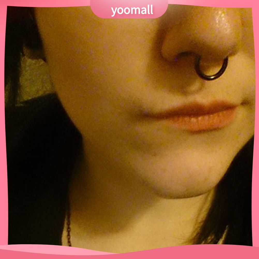 1 Khuyên Mũi / Môi Bằng Thép Không Gỉ 16G 14G