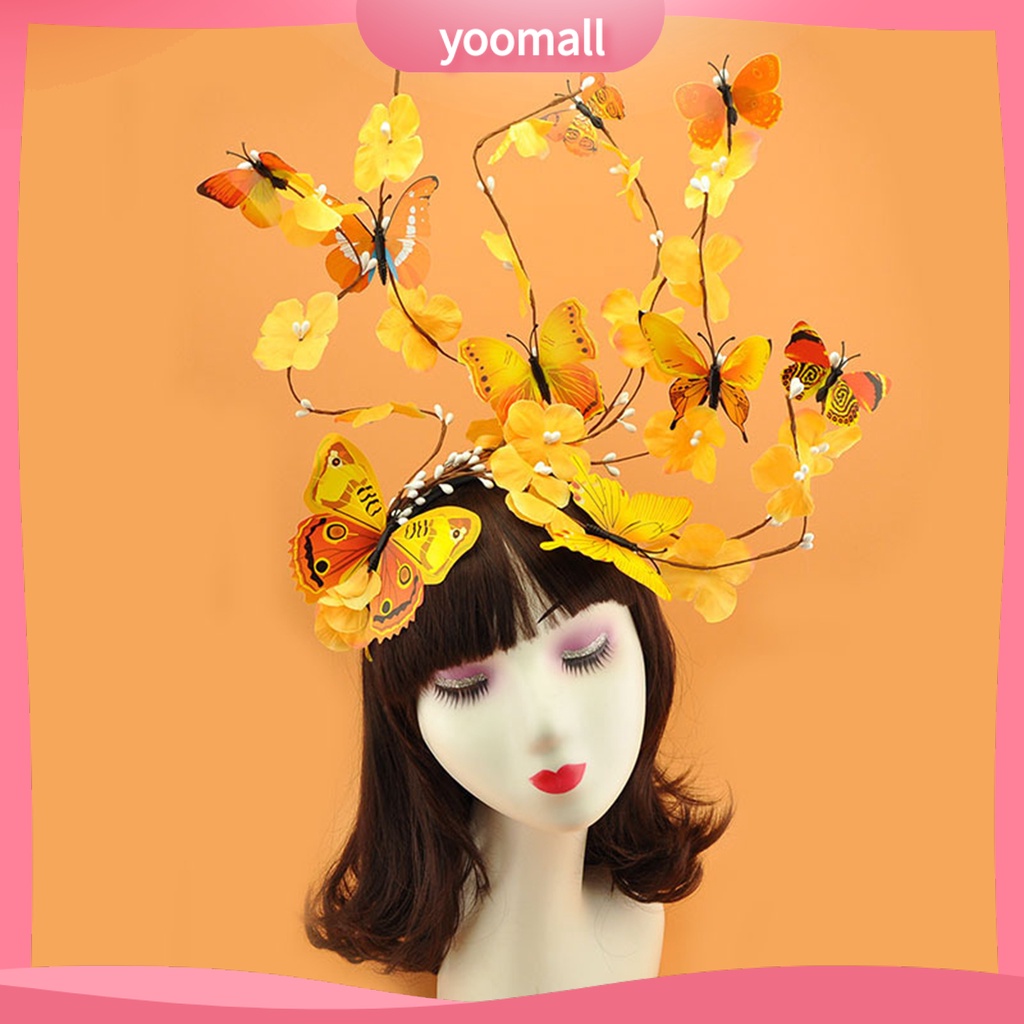 Cài Tóc Hình Bướm Ba Chiều Bằng Nhựa Sáng Tạo