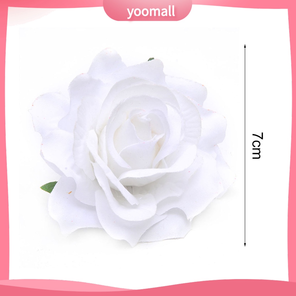 1 Kẹp Tóc Hình Hoa Hồng Bằng Kim Loại Có Thể Tái Sử Dụng