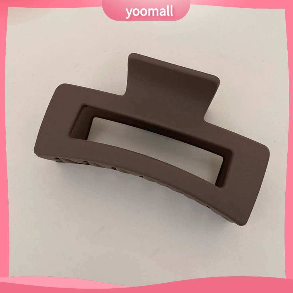 Kẹp Tóc Càng Cua Tạo Kiểu Tóc Chống Rơi Vỡ Màu Trơn Thanh Lịch Cho Nữ